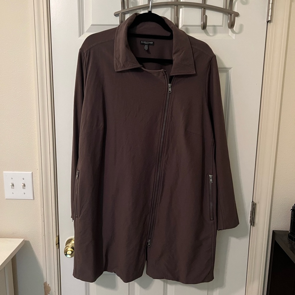 Eileen Fisher long jacket 1X